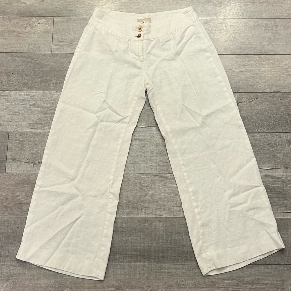 Micheal Kors Wide Leg Pants in White